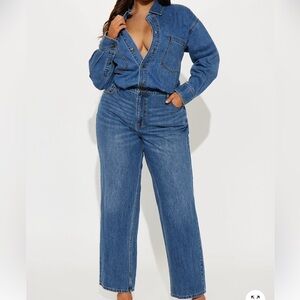 Stylish Blue Straight Leg Women's Jeans